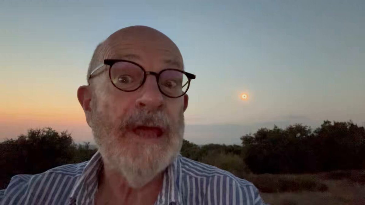The eclipse says, vote Count Binface