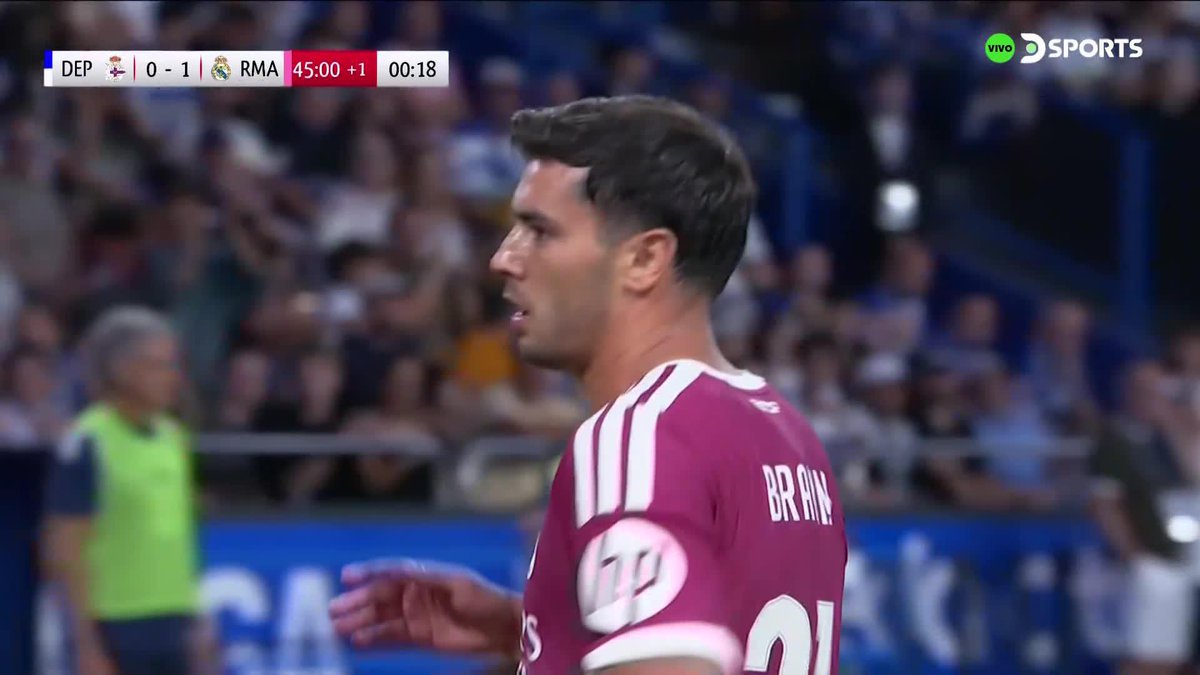 ¡¡DE ARCO A ARCO: GOLAZO DE REAL MADRID!! Lunin capturó el balón tras el tiro de esquina del Depor, asistió a Brahim Díaz con un TREMENDO pase con su brazo derecho y el delantero definió para el 1-0.