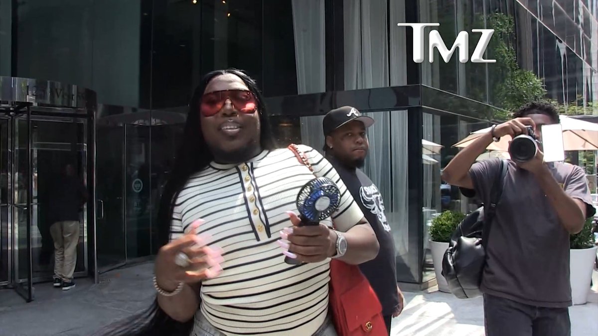 TMZ got Saucy Santana in NYC and the rapper shared his thoughts on the ongoing debate of trans women playing in the WNBA.
