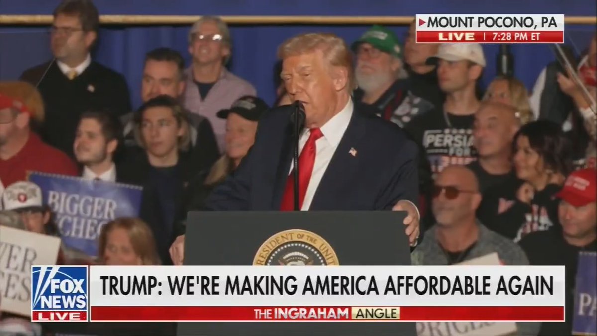 Trump: Our superstar, Karoline. When she gets up there with that beautiful face and those lips that don't stop, bop bop bop, like a little machine gun.