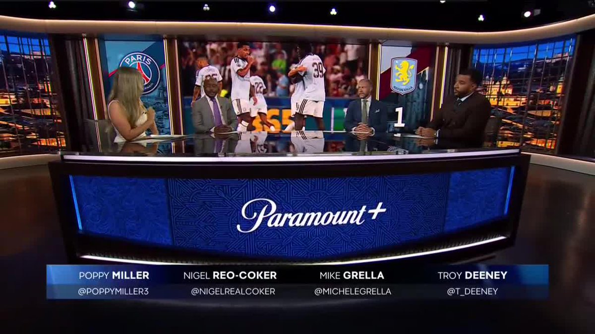 "This guy is a big problem... He made Willian Pacho look really average." Mike Grella, Nigel Reo-Coker and Troy Deeney love what they're seeing from Aston Villa's 17-year-old striker, Brian Madjo 👏 Stream PSG vs. Aston Villa in the UEFA Super Cup on Paramount+ 📺