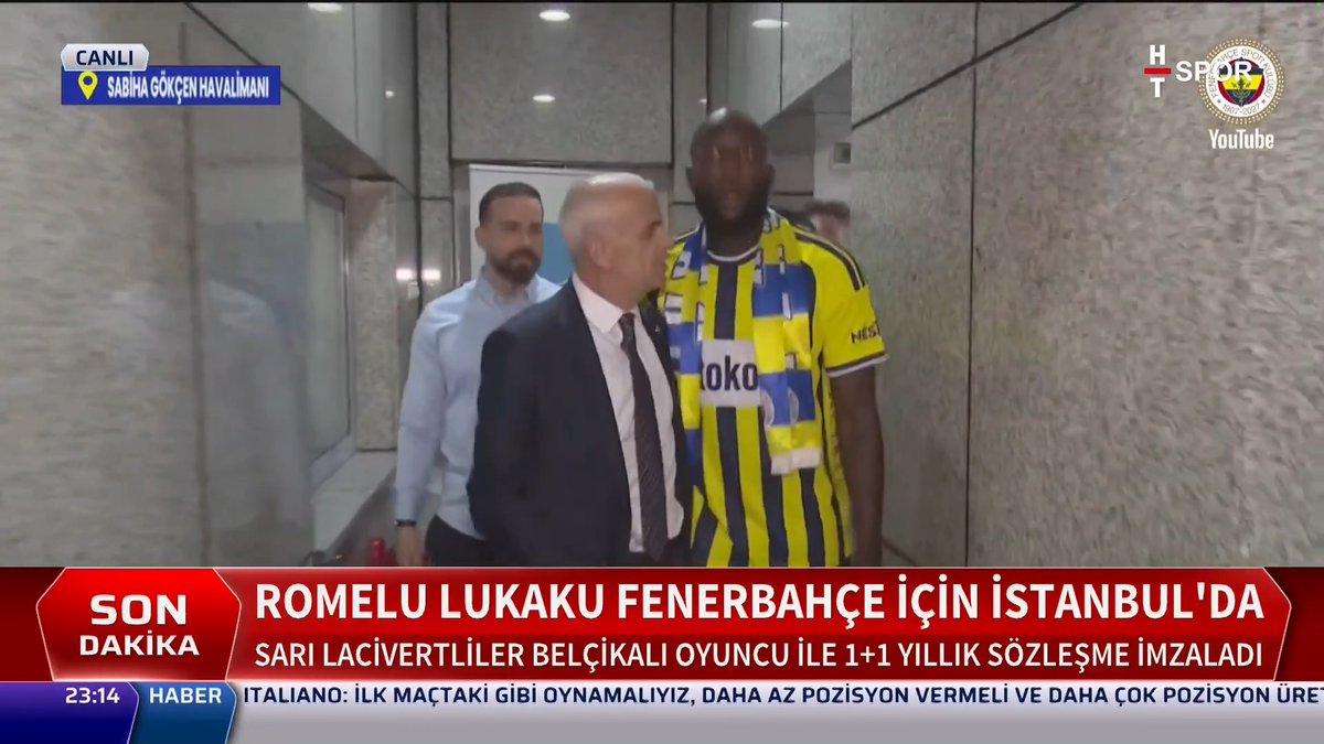 Romelu Lukaku 🫂 Oğuz Çetin ▶️ İlk görüntüleri canlı izlemek için: