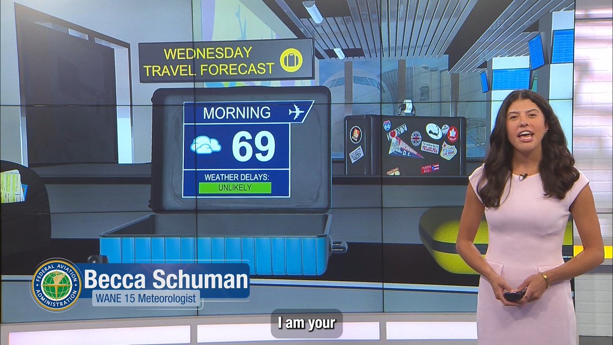 Flying this week? ✈️ #FAAWeatherSquad guest WANE 15 meteorologist Becca Schuman WANE 15 has the latest on weather across the U.S. through the weekend. As a reminder, we’ll do everything we can to get you to your destination, but challenging weather can result in delays and cancellations because safety comes first. Check your flight status with your airline and real-time airport updates at