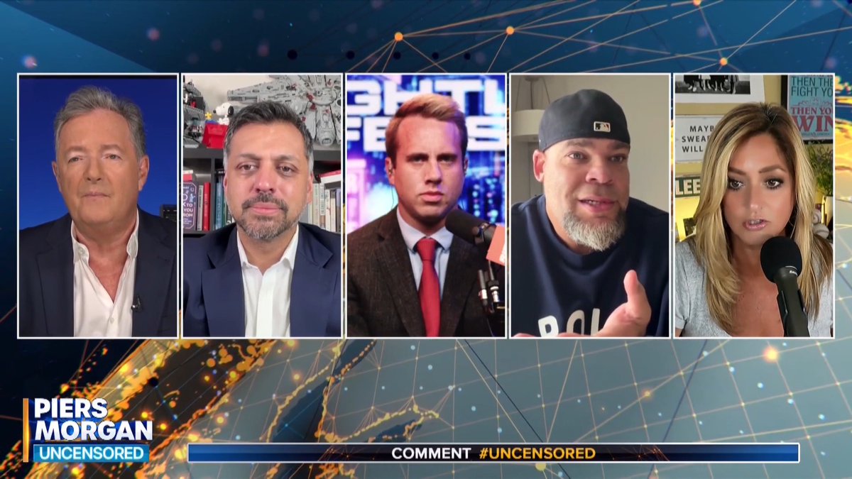 'When have you seen Trump on a bicycle?' Piers Morgan's debate takes a strange turn, resulting in Tyrus calling Joanne Carducci a 'typical libtard'... Watch more 👇 📺 Piers Morgan | Jo | Tyrus