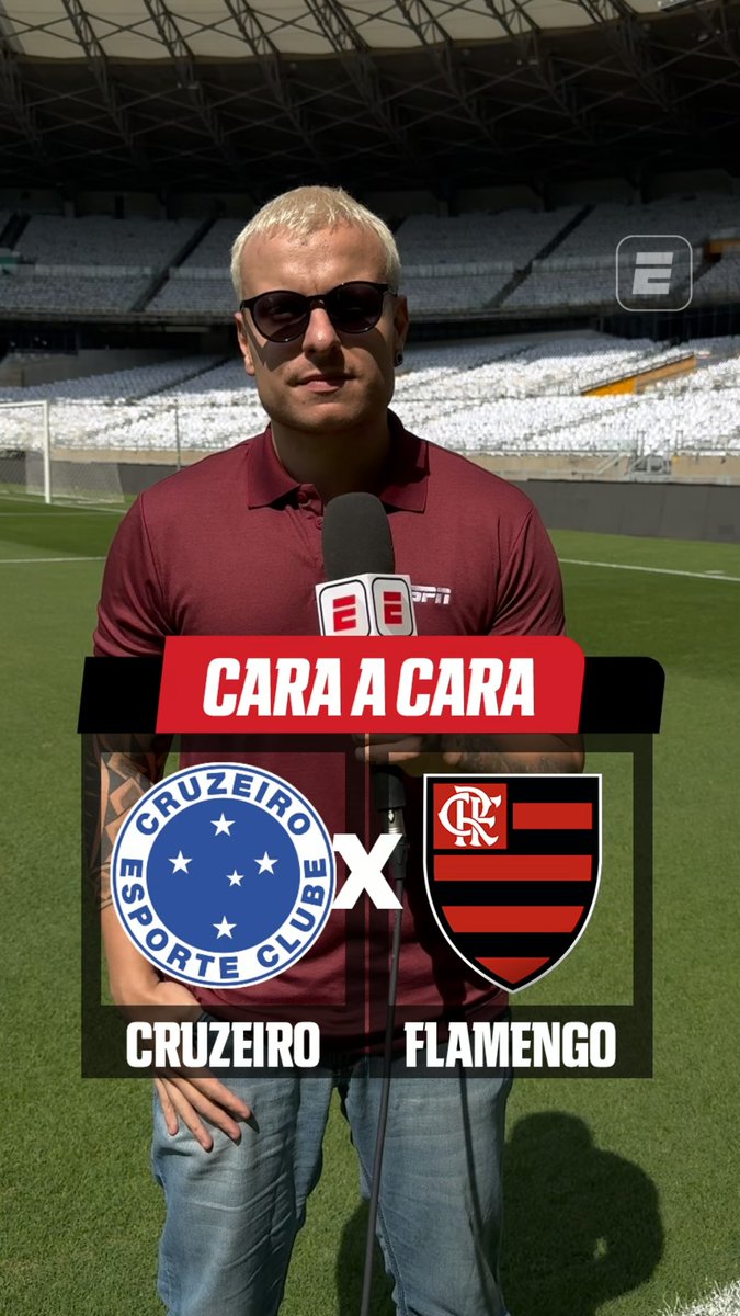 João Gonzales, da ESPN, respondendo ao "cara a cara" de Cruzeiro x Flamengo. Resultado: Cruzeiro 2x10 Flamengo. 🎥 ESPN Brasil