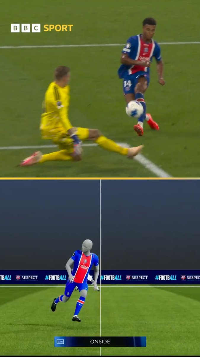 Desire Doue's Super Cup winner was JUST onside 🤏