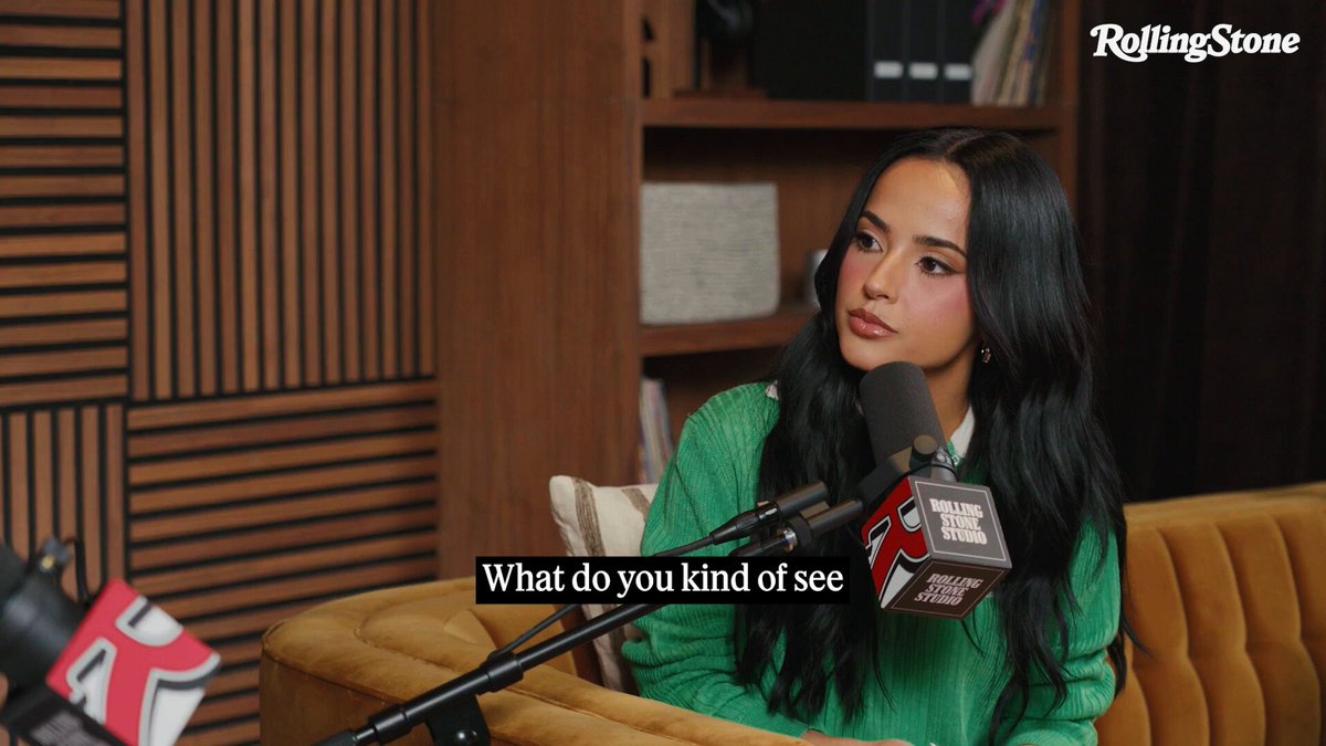 .Becky G visited the Rolling Stone Studio and talked about whether artists have a responsibility to stay connected to their communities: “I think it is something that can be an intimidating space, and by no means do I have all the answers. I’m constantly having to kind of educate myself."