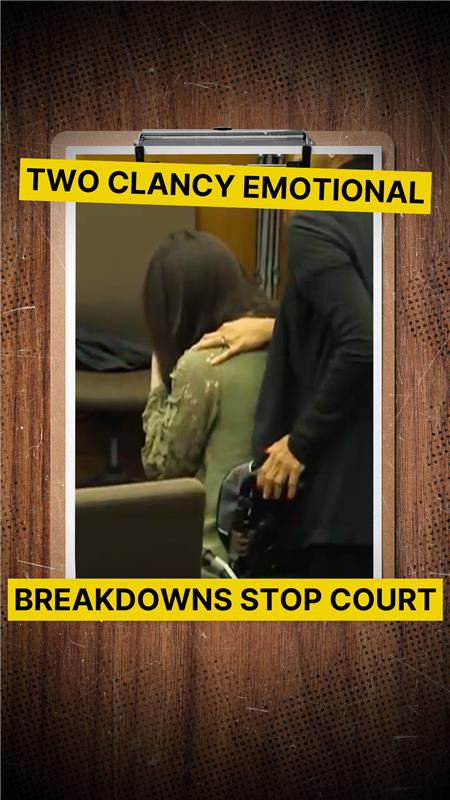 Lindsay Clancy's murder trial was stopped twice on Wednesday when she had emotional breakdowns after hearing testimony about the injuries she caused to her children when she killed them in January 2023. Judge William Sullivan gave jurors a pointed reminder after the disruptions, stressing that their verdict must be based solely on the evidence, “not on sympathy or anger or passion.” Clancy became visibly distraught when two pathologists from the Massachusetts Office of the State Medical Examiner gave testimony about the causes of death for Clancy's children. She strangled Cora (age 5), Dawson (age 3) and Callan (8 months) to death using exercise bands in the basement of the family's home as she allegedly suffered from postpartum psychosis. Clancy has had similar emotional outbursts each time her children's injuries have been brought up during the trial. #LindsayClancy