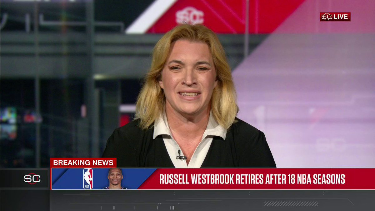 "That really is his legacy of just a self-made man. He really earned every bit of his NBA career." Ramona Shelburne joins Hannah Storm to react to Russell Westbrook's retirement from the NBA 🙌