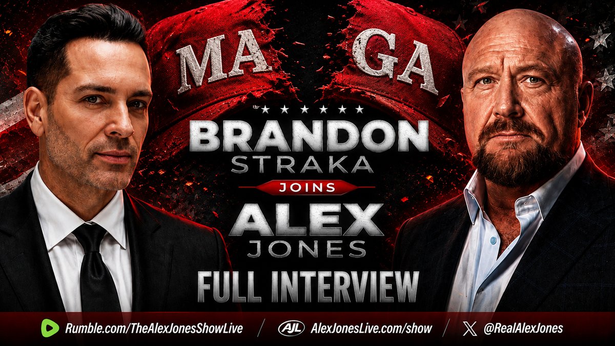 The Post-MAGA Era Is HERE — FULL INTERVIEW! Trump's Self Destructive Actions Confirm That Sadly DJT Has Already Effectively Destroyed His Legacy With The American People! In This Full Must-Watch/Share Interview Conducted By Alex Jones With Brandon Straka, The Founder Of The #WalkAway Movement Who Is Now Conducting Super Viral Debates On The Great MAGA Divide, Jones & His Guest Look Into The Future! Other Topics Include: ➤Tucker Carlson's Viral Interview With The Reanimated Corpse Known As Hunter Biden ➤Trump's Betrayal Of J6ers & His Appointment Of Todd Blanche ➤The Future Of The Republican Party ➤Boomer Fantasy Island ➤The AIPAC Coup & MORE! Alex Jones Network Brandon Straka #WalkAway 🔴WATCH/SHARE THE LIVE X STREAM NOW: