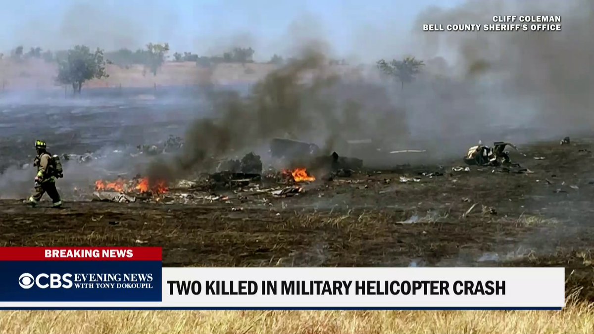 Two people were killed when a U.S. Army Apache helicopter from Fort Hood crashed in Salado, Texas, on Wednesday, local authorities said.