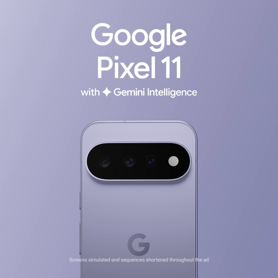 Google #Pixel11 is anything but basic. Designed for Gemini Intelligence* Upgraded 30x Super Zoom camera* Hours of power in just a few minutes* *See video for more & get yours today: #MadeByGoogle