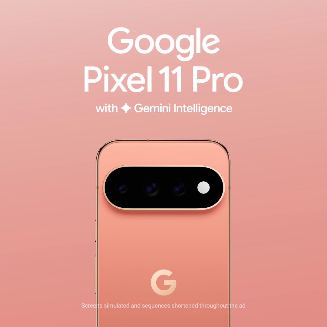 Live more life with Google #Pixel11 Pro and Pro XL 🌈 HiLight: tune out, stay in the loop 🪄 Magic Capture: live the moment, keep the memories 🧠 Gemini Intelligence: helps handle simple tasks* *See video for more & get yours today: #MadeByGoogle