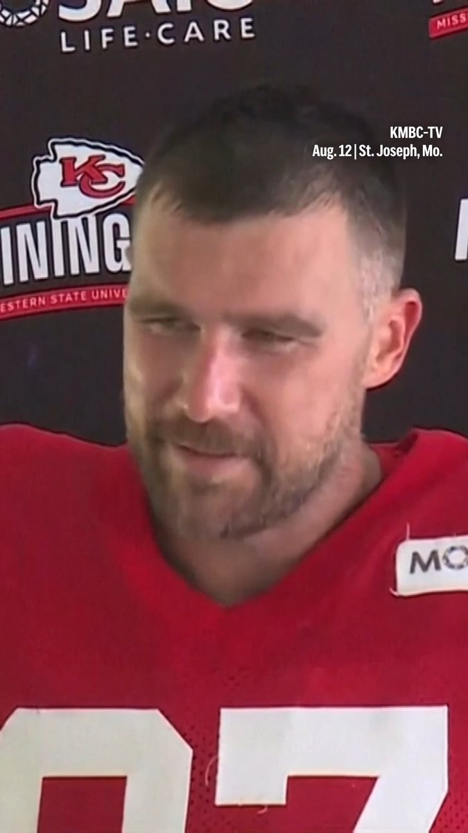 Travis Kelce called his wedding to Taylor Swift "the best night of my life" at the Kansas City Chiefs training camp. #TravisKelce #TaylorSwift #TaylorSwiftWedding #Chiefs