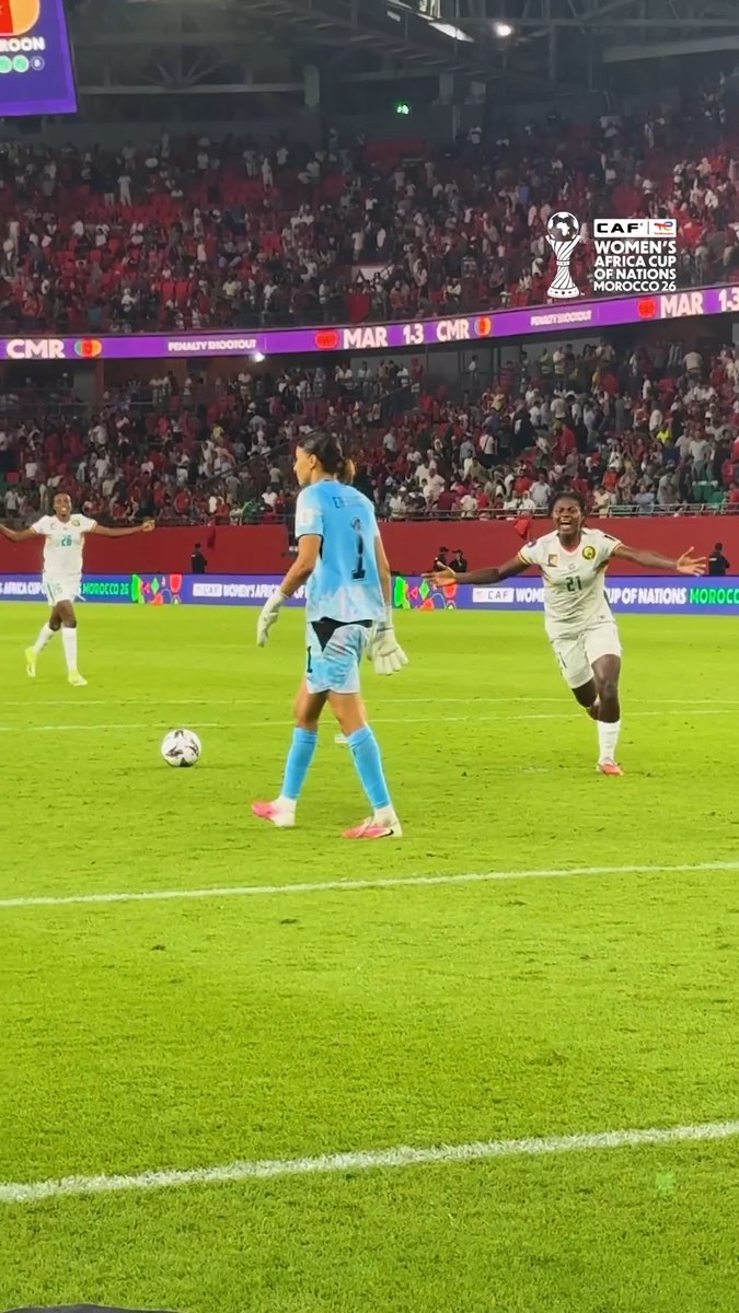No celebration was ever more expressive. Shot Cameroon straight to the final. 🤩🇨🇲 #TotalEnergiesWAFCON2026