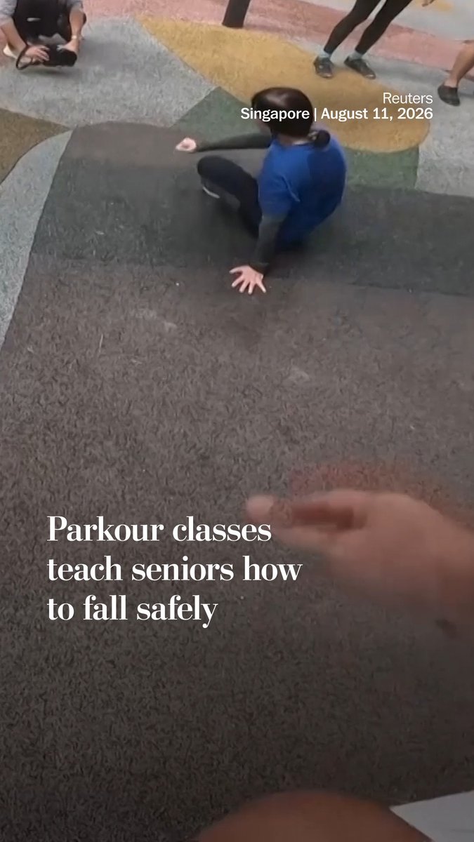 Parkour, a sport that involves jumping over railings, rolling on the ground and scaling walls, has a reputation for being for the young. But in Singapore, an instructor is using parkour to teach seniors strength, balance and how to fall safely.