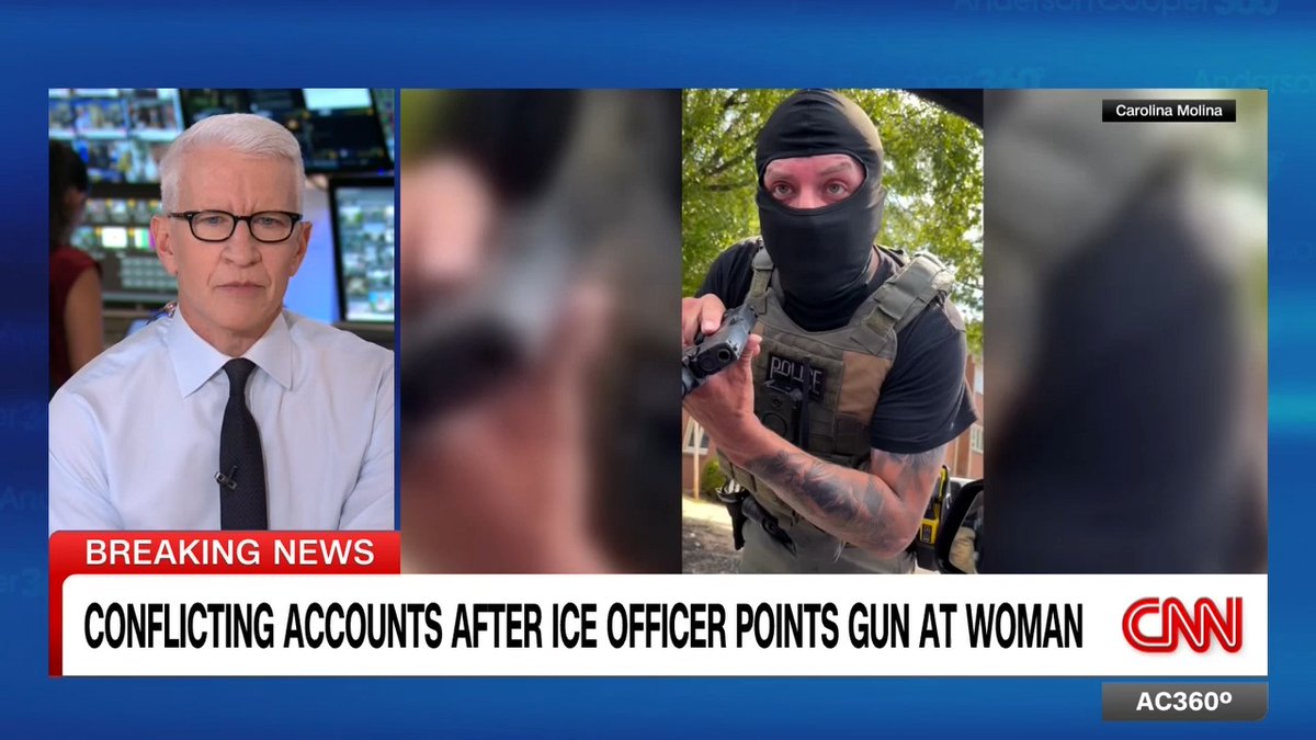 As ICE plans to equip agents with electrical shock gloves, new video has come out of an ICE officer pointing a gun at a Virginia driver during a confrontation. And there are conflicting accounts of what happened.