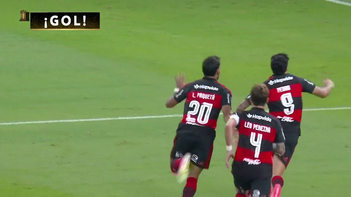 ¡VOLVIÓ DE EUROPA PARA ESTO! 🇧🇷 Lucas Paquetá puso el 1-1 para Flamengo en el Mineirao 🔝 #libertadores