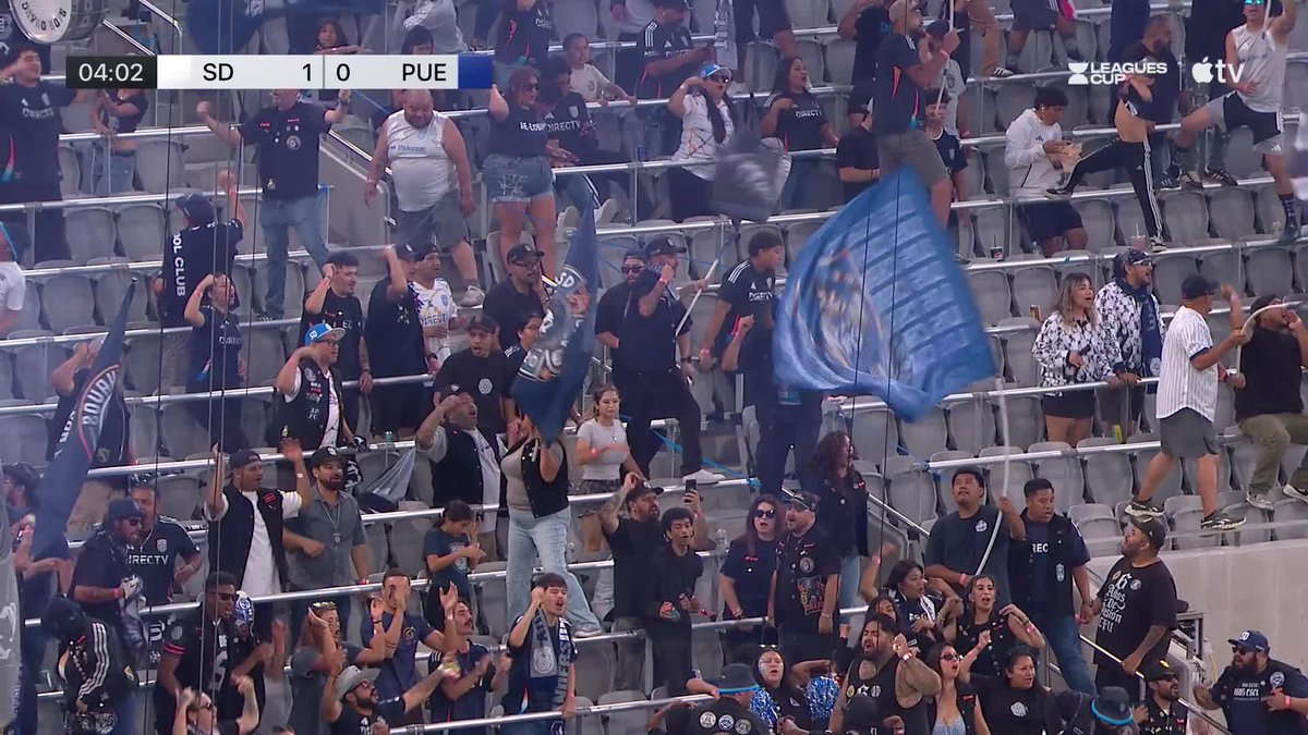 Osvald Søe buries it to put San Diego FC ahead over Puebla! 📺 Apple TV: