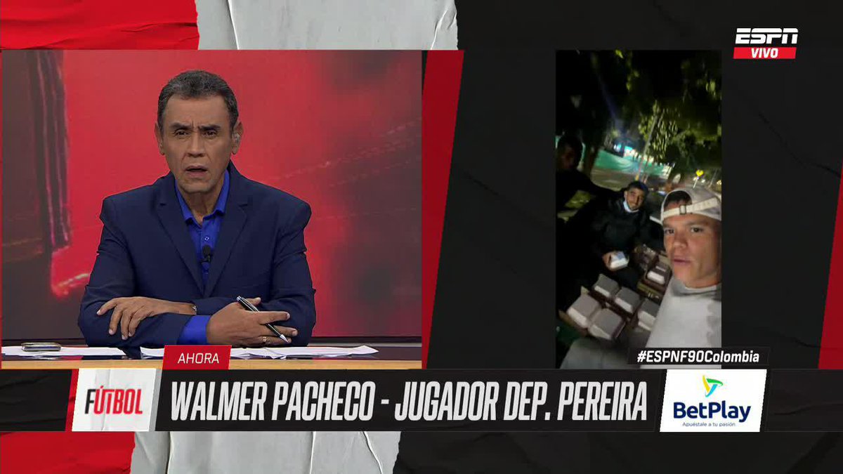 Nos acompaña Walmer Pacheco, capitán del Deportivo Pereira "Estamos en un furgón llevando comida y bebidas a hospitales, la gente está necesitada" ▶️ No te pierdas #ESPNF90Colombia en el Plan Premium de #DisneyPlus