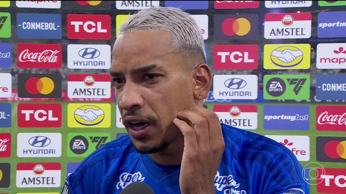 Matheus Pereira, após Cruzeiro 1 x 1 Flamengo, partida de ida das oitavas da Libertadores: "O jogo continua em aberto".