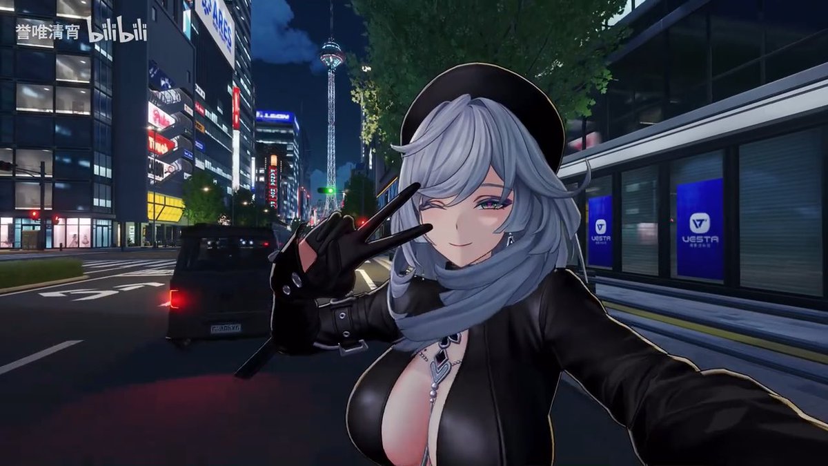 Zankou Twilight Noir ingame! CN server is having a blast with the showcase 👀 #NTE #NevernessToEverness