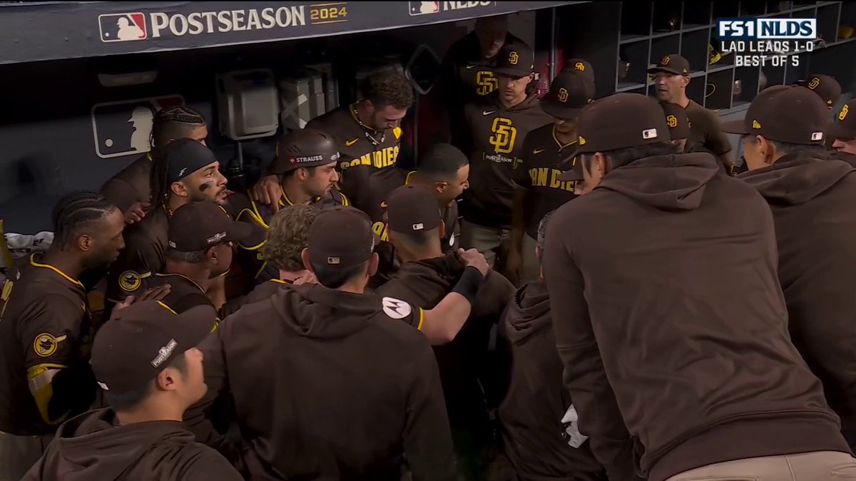 dodgers have a group of workers Padres have a TEAM and it is led by Manny Machado That's the difference between the dodgers and Padres