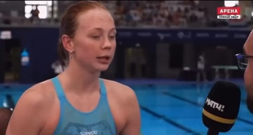 Алина побила рекорд России на дистанции 50 м на спине на чемпионате Европы по водным видам спорта в Париже. И узнала об этом во время интервью Threads via Svetlana Stepanova