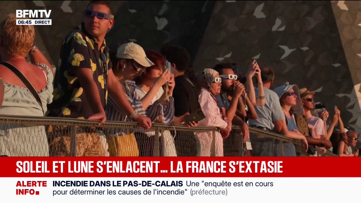 💬 "On a vu une nuit de jour" Éclipse solaire: les Français au rendez-vous pour regarder le phénomène 👇