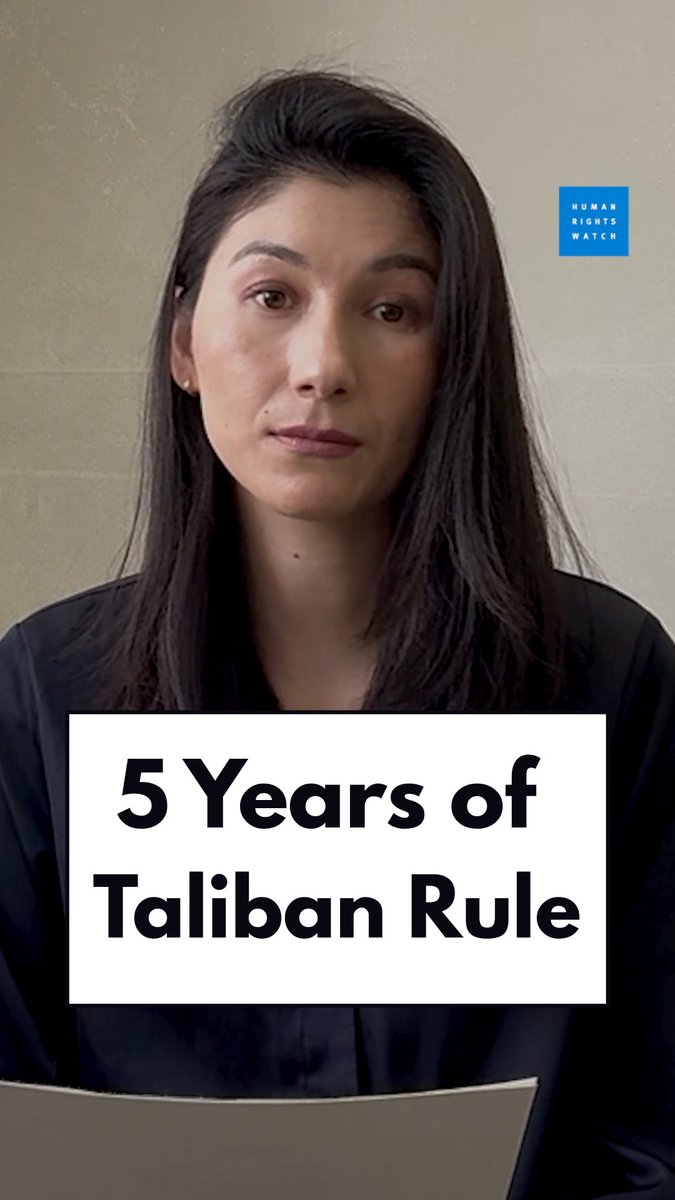 This week marks fives year of the Taliban silencing voices in Afghanistan — but we must not stay silent. Brave Afghans spoke with Human Rights Watch about the abuses they’ve faced. Justice should not be further delayed. Governments should support accountability efforts for crimes past and present.