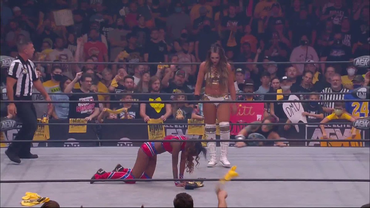 5 years ago today closing the first episode of Rampage, Jamie Hayter returned to AEW and aligned herself with Britt Baker.