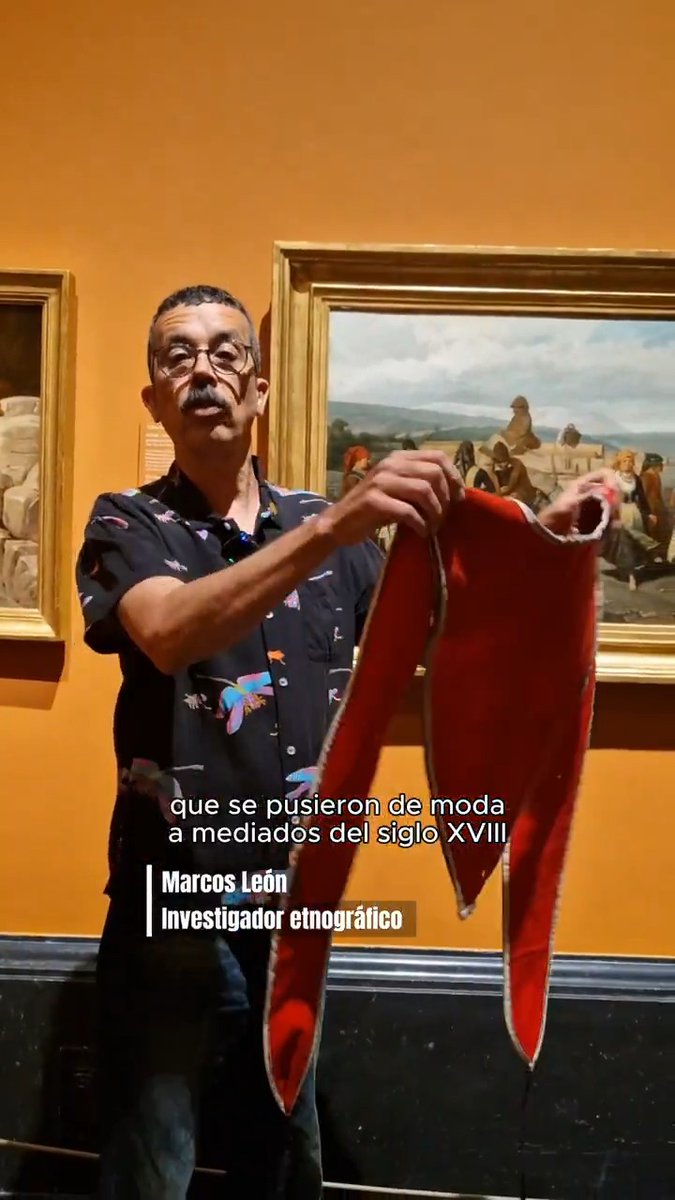 El cruzado soriano en "El baile" de Valeriano Bécquer Con Marcos León, investigador etnográfico, en la exposición "Valeriano D. Bécquer (1834-1870): Los cuadros de costumbres”