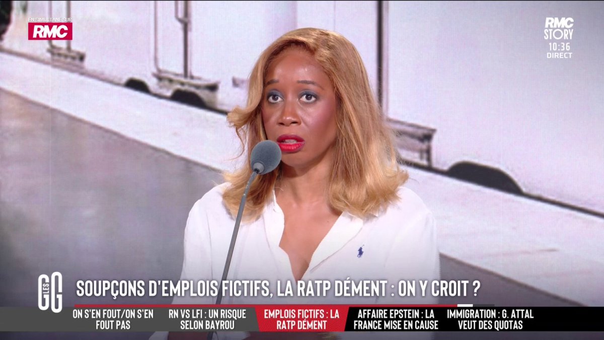 🚍 La RATP dément tout système d’emplois fictifs 🎙️Joëlle Dago-Serry : "La RATP se défend sur le plan du droit, mais le problème est moral. M. Bagayoko dénonce les privilégiés, alors qu’être élu et avoir un poste de au chaud dans une entreprise semi-publique est un privilège" #GGRMC