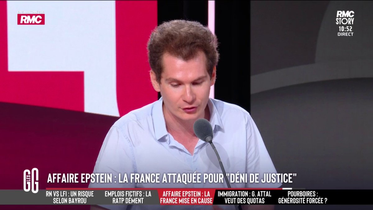 ⚖️ Affaire Epstein : la France en fait-elle assez sur le volet français ? Jean-Loup Bonnamy : "J’ai beaucoup de choses à dire, mais la première, c’est que je trouve qu’on meurt beaucoup et prématurément dans cette affaire, à commencer par M. Epstein" #GGRMC
