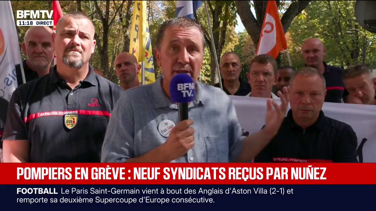 Pompiers en grève: "On n'a pas les moyens tous les jours de réaliser nos missions", affirme Alain Laratta, porte-parole de l'intersyndicale