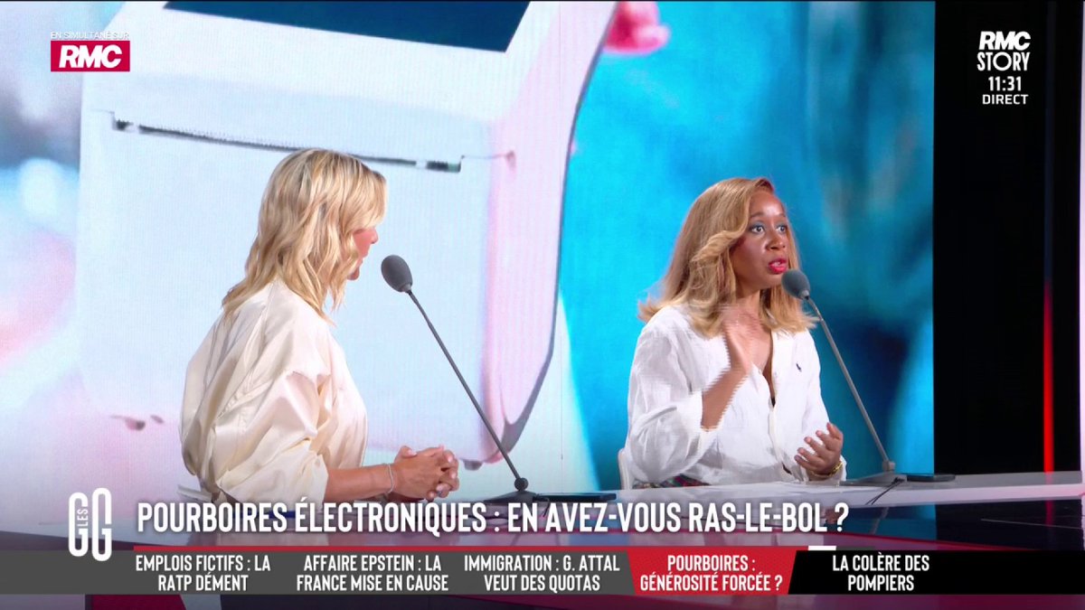 🍽️ Pourboires électroniques : ras-le-bol ? 🎙️Joëlle Dago-Serry : "L’intérêt, c’est de voir son travail reconnu sur le moment. Beaucoup en vivent : le soir même, ils peuvent faire leurs courses avec. Électroniquement, c’est en différé, ça perd de sa magie" #GGRMC