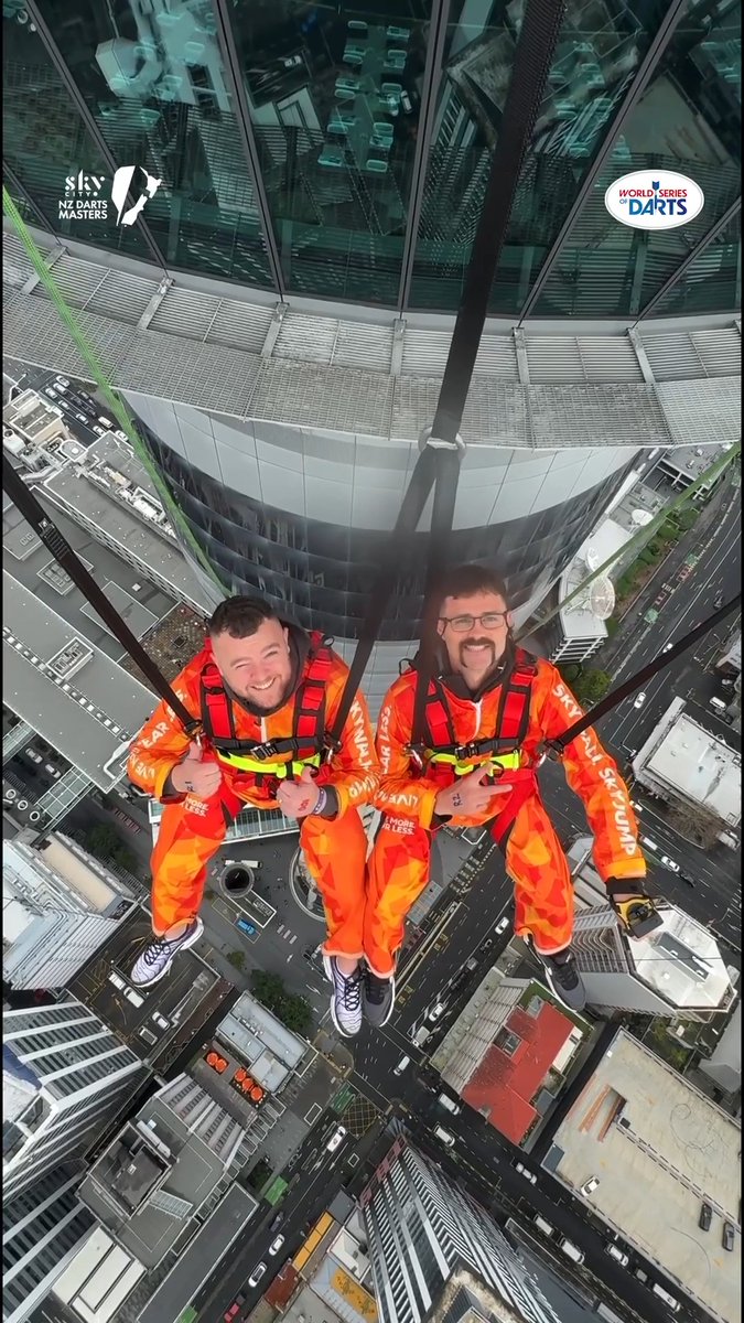 Damon Heta and Josh Rock take on the Auckland SkyJump! 🫣 AJ Hackett Bungy New Zealand