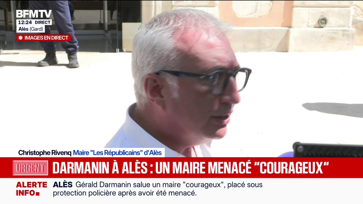 "Rien ne me fera changer dans mon action": menacé par la DZ Mafia, Christophe Rivenq, le maire d'Alès "se sent soutenu"