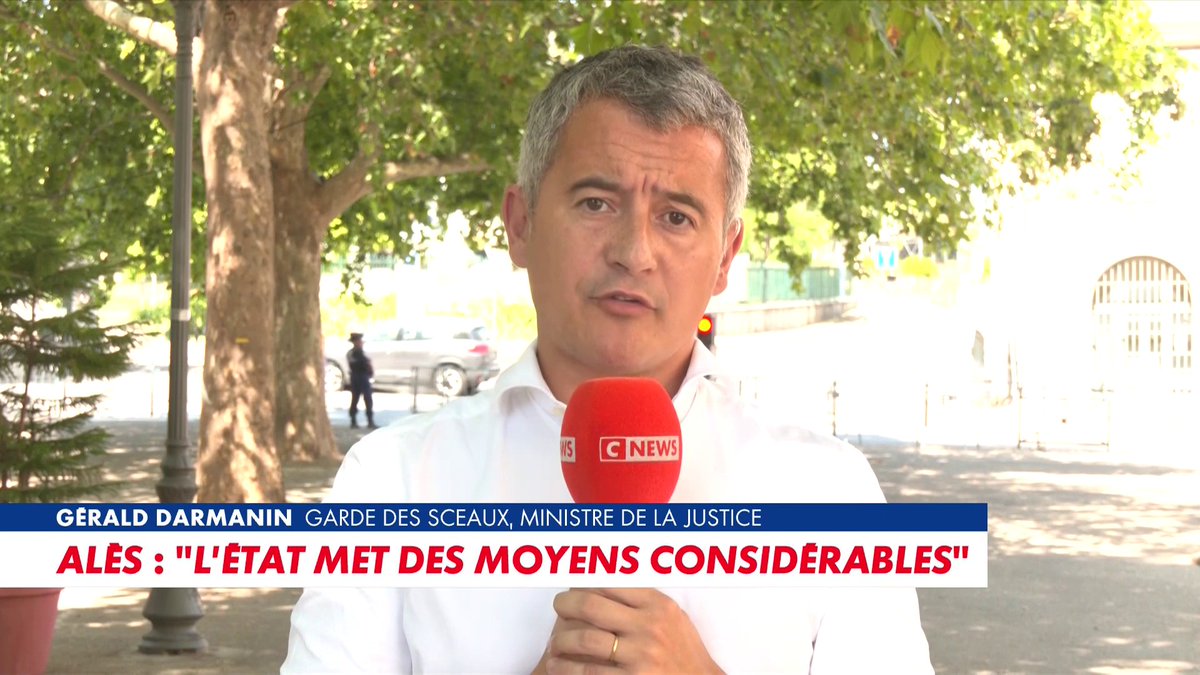 Gérald Darmanin, ministre de la Justice, répond aux questions de CNEWS en direct d'Alès : «Il y aura deux nouvelles prisons de haute sécurité», dans #MidiNewsEte Toute l'info est à retrouver sur