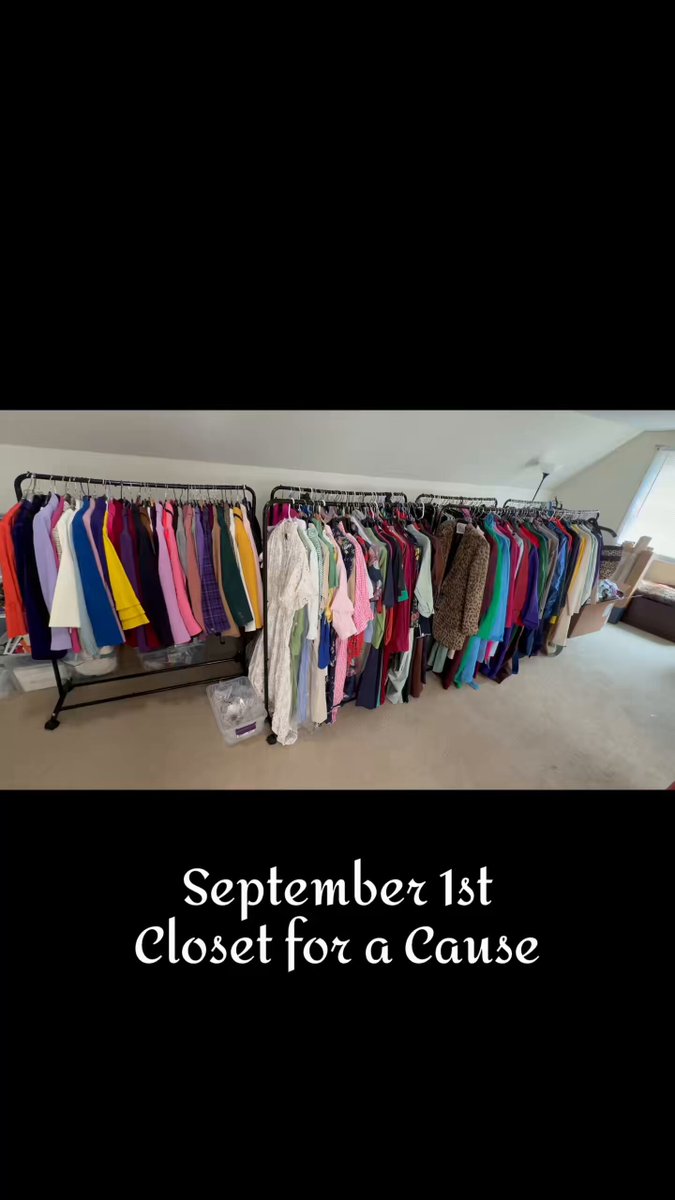 They say getting rid of the clothes from a previous life can be very freeing. And the best part is all the proceeds will go to a nursing home charity. September 1st at The Harrison restaurant (Long Island) I’ll Post a link to register next week! #ClosetforaCause 💜