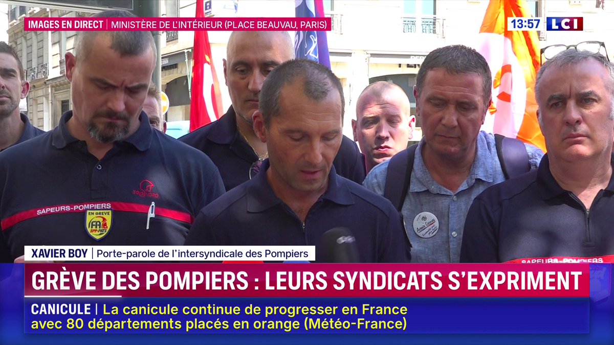 🔴 "Les pompiers ne peuvent pas compenser indéfiniment les insuffisances d'un système arrivé à saturation" 🗣️ Le cri du coeur des pompiers en grève au sortir de la réunion avec le ministre de l'Intérieur