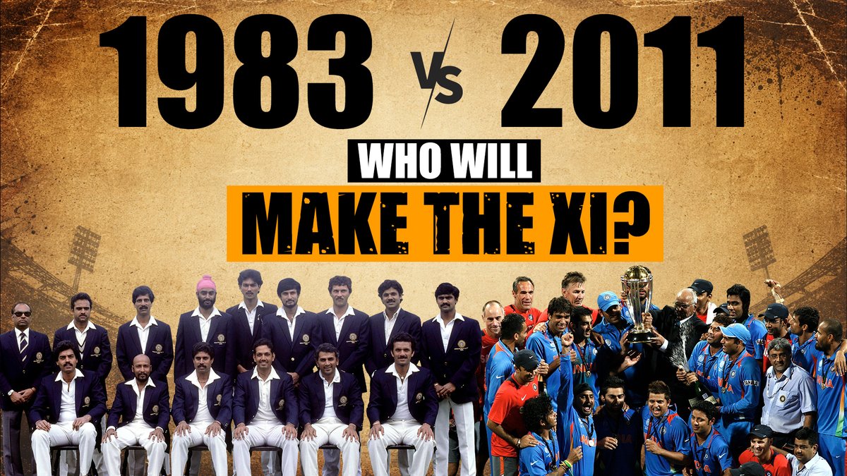 1983 vs 2011 🇮🇳 If you had to pick just 11... 👀