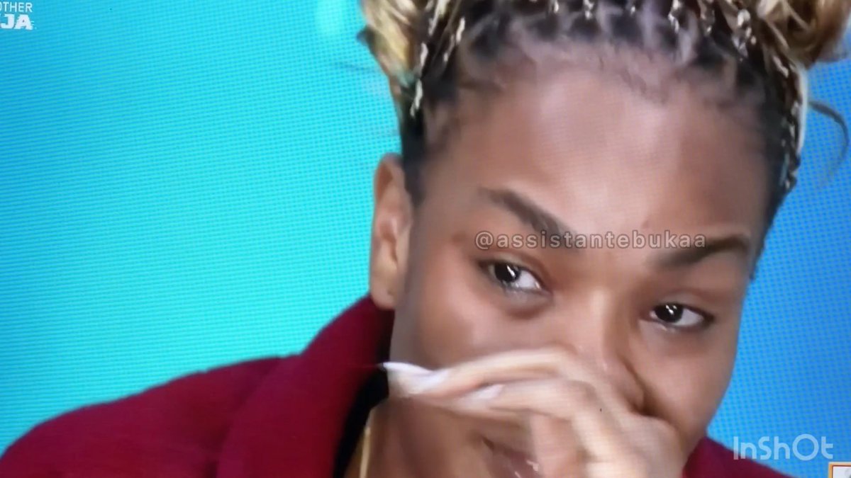 Not Neche struggling not to cry while Biggie was speaking to her 🥹🥹❤️ This got me so emotional…heads up my girl 🫶 #BBNaija