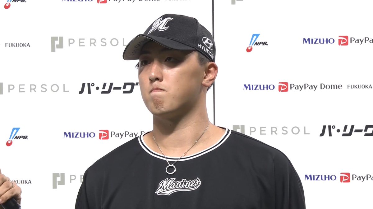 / 8/13 ヒーローインタビュー⚾️ \ 千葉ロッテ 田中晴也 投手✨