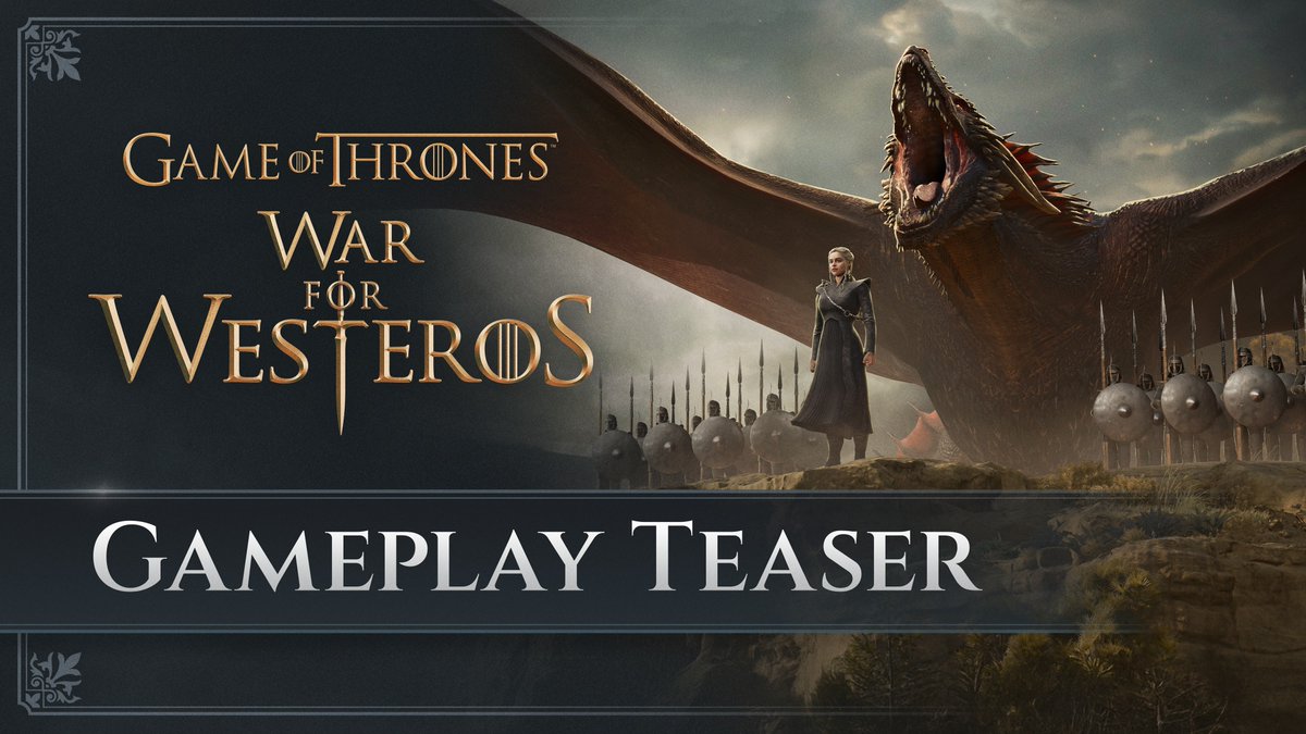 Banners will rise in Westeros. The official Gameplay Reveal Trailer for Game of Thrones: War for Westeros is coming to gamescom Opening Night Live. Watch the Gameplay Teaser now. August 25 approaches.