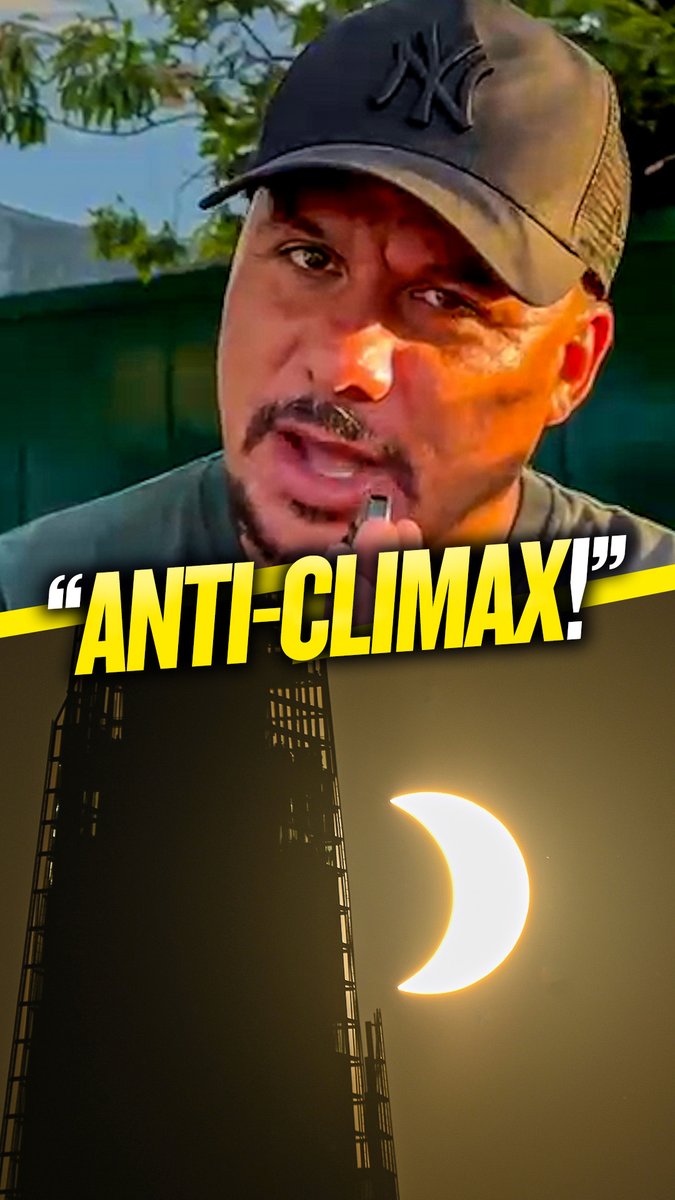 🤦♂️"It was an anti-climax!" 🏆"Reminded me of the Champions League final!" Gabby wasn't overly impressed with yesterday's solar eclipse!
