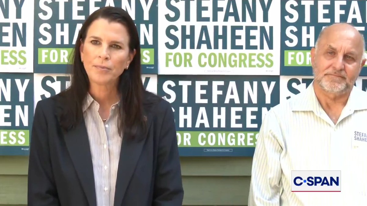 U.S. House candidate Stefany Shaheen (D) on endorsement from Gov. Gavin Newsom (D-CA): "Unlike Anthony DiLorenzo who can write his own check to fund his campaign, and who's been endorsed by Donald Trump...we are looking to build a campaign that's of the people of New Hampshire."