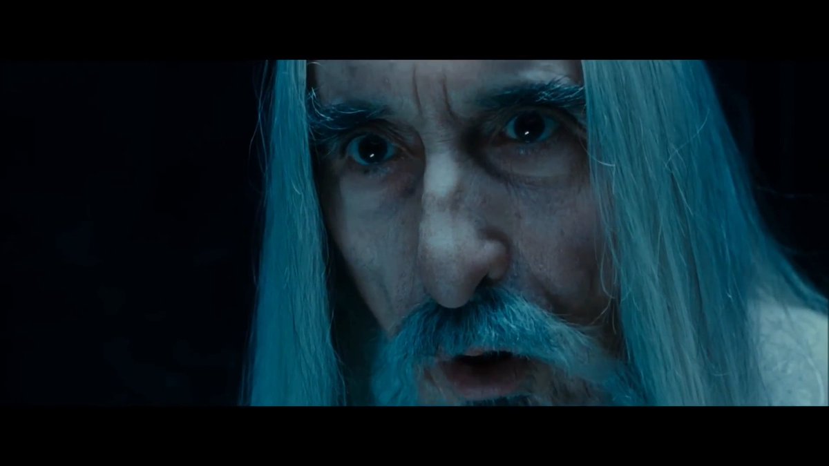 I love how his own personal room in the tower looks tattered and disorganized. It makes me think that Saruman really did try researching and looking into ANY and EVERY solution and method to defeat Sauron, through logic and knowledge, but found nothing. He was too rational to consider hope, bravery, unpredictability, and cunning as advantages, and instead focused on numbers, power, and might. Like a mad scientist trying to solve an equation, he gave up, and refused to let anyone else solve it, either