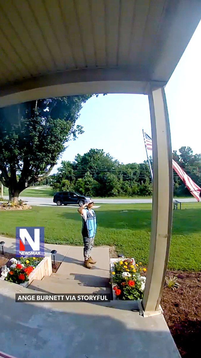 PATRIOTIC DELIVERY: A routine delivery turned into a heartwarming moment Monday when an Amazon driver was caught on camera stopping to straighten an American flag outside a Kentucky home before stepping back and saluting it. The homeowner said, “That flag means pride, liberty, and hope for our family. It gave me goosebumps to watch, almost as if that person recognized what it meant to us.”