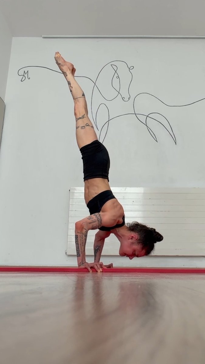 Most nose to ground handstand push ups in one minute (female) 💪 12 by Stefanie Millinger 🇦🇹